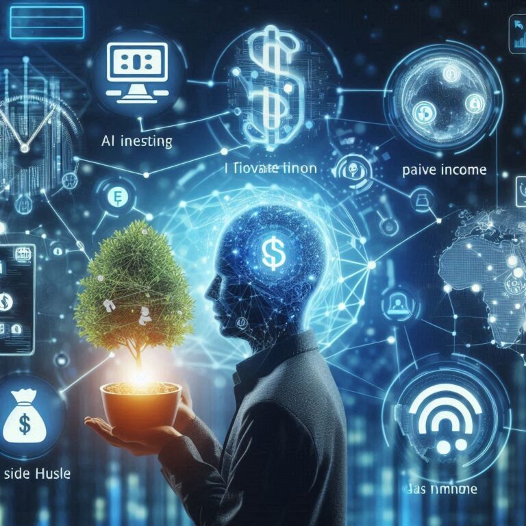 Best financial freedom strategies for 2025, featuring AI investing, passive income, and side hustles.