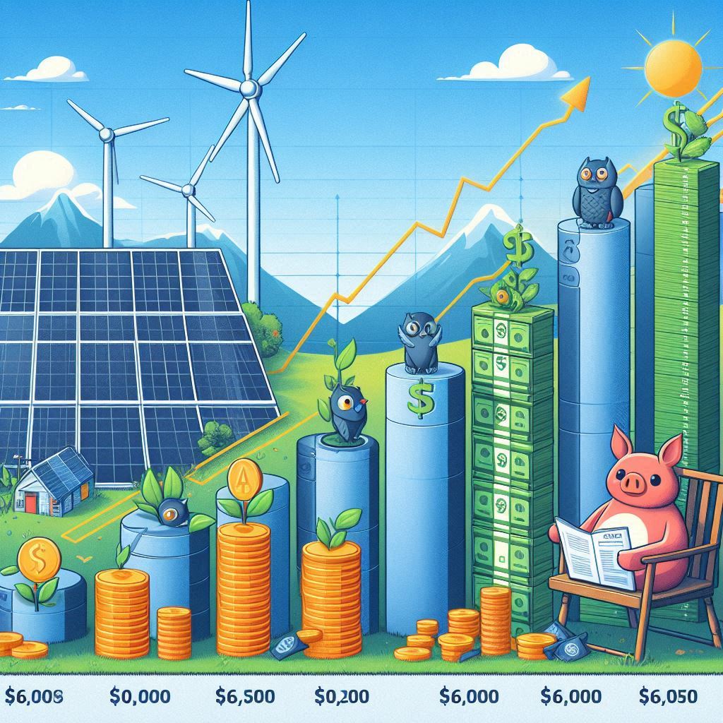 ROI comparison of solar installation vs. investing in renewable stocks over different time periods.