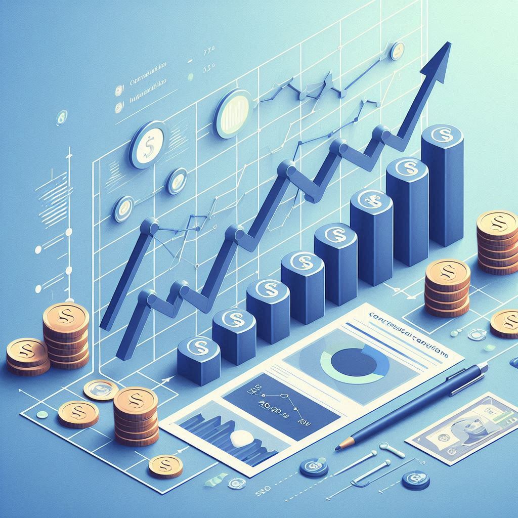 Investment growth chart showing the power of consistency.