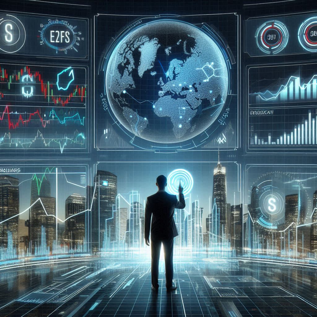 A person reviewing investment portfolio options.