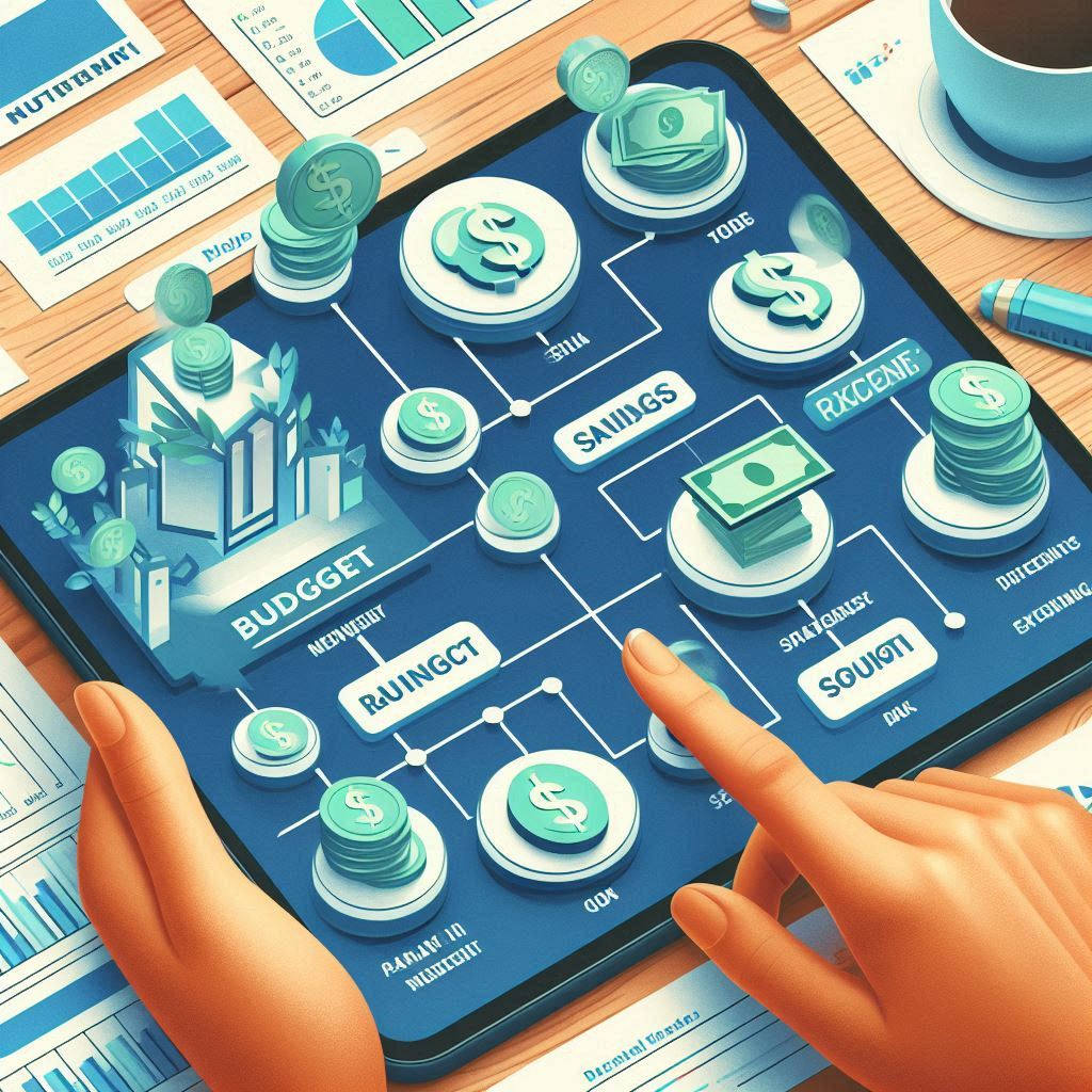 A visual representation of a monthly budget plan for high earners.