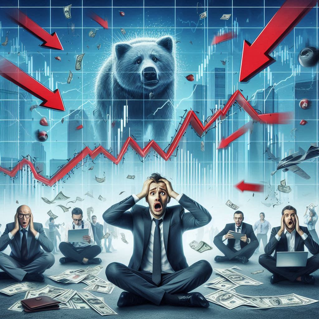 US stock market crash amid tariff concerns.